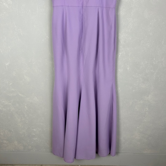 Bella Bridesmaids size 16R maxi dress BB122 pale purple P537 side slit NEW - Picture 9 of 14